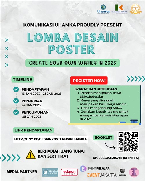 Lomba Desain Poster “create Your Own Wishes In 2023” · Eventjakarta