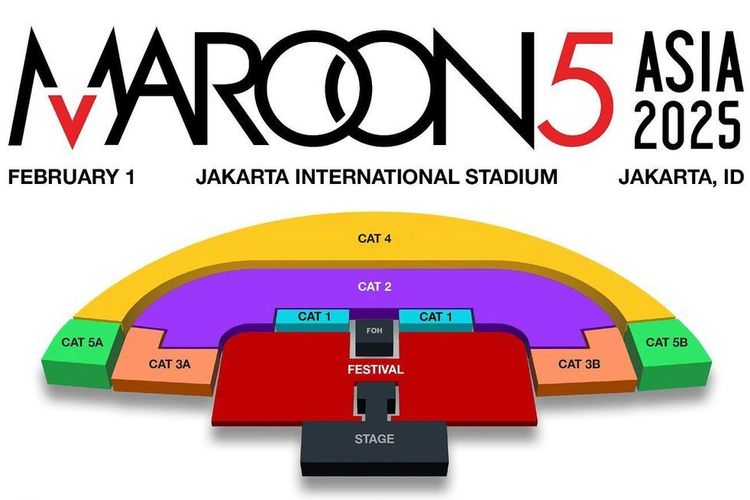 Jakarta International Stadium, venue konser Maroon 5 Jakarta 2025